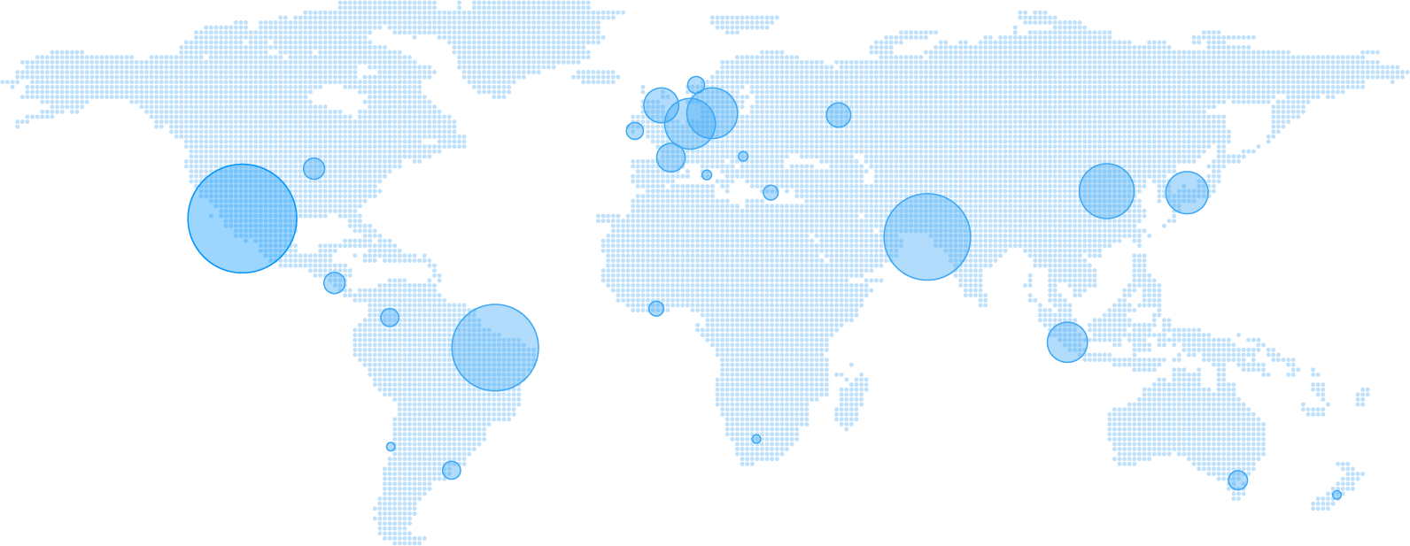 World map of our users